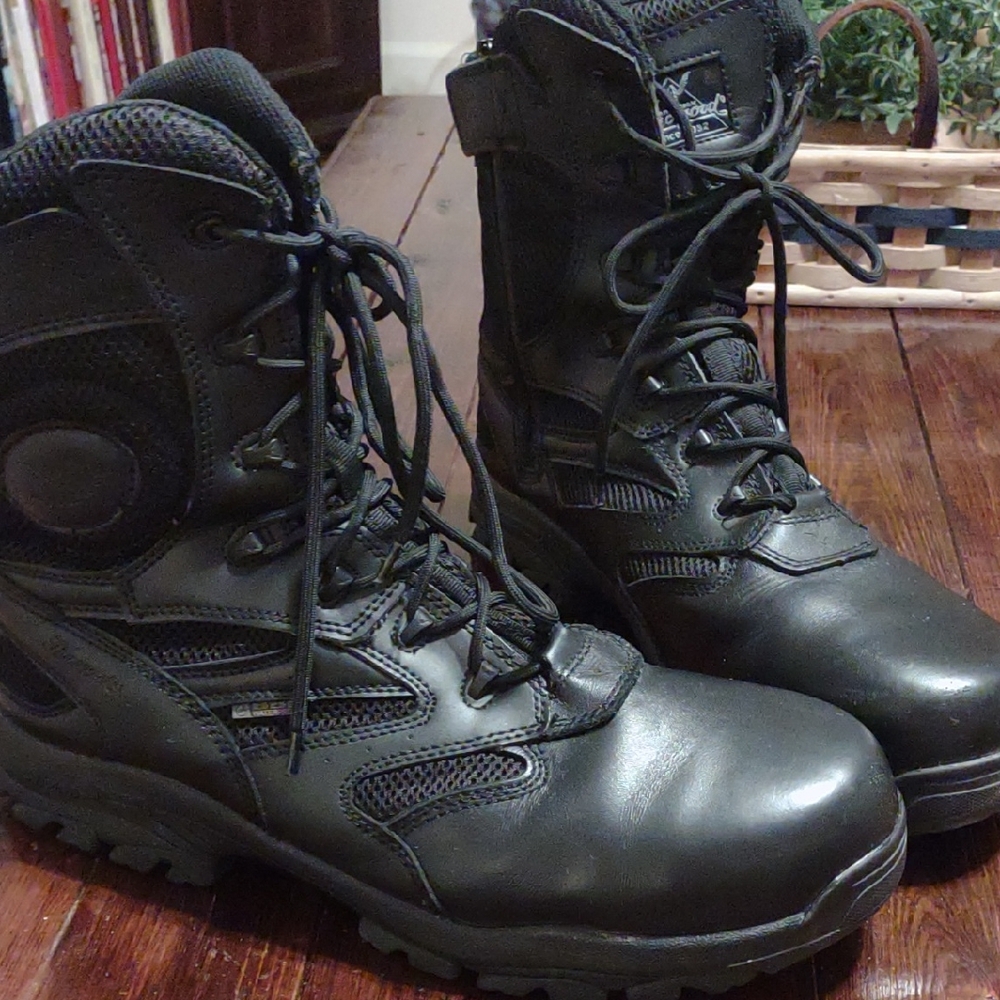 Thorogood Black Tactical Men's Boots Steel Toe (Size 14)